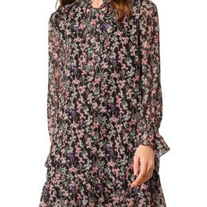 Allegra K Women's Ruffle Tie Neck Casual